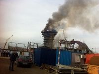Повышенный номер сложности присвоен пожару на опоре моста