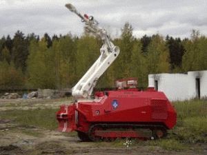 Роботы помогают тушить пожары