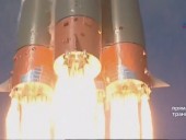 С Байконура стартовала ракета “Союз” С Байконура стартовала ракета “Союз”