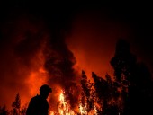 Из-за лесных пожаров в Португалии ранены девять людей Из-за лесных пожаров в Португалии ранены девять людей