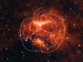 В NASA сфотографировали туманность похожую на светильник из тыквы В NASA сфотографировали туманность похожую на светильник из тыквы