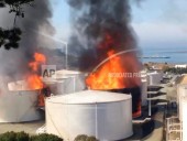 В Калифорнии на нефтехранилище возник масштабный пожар В Калифорнии на нефтехранилище возник масштабный пожар