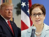 Трамп заявил, что Йованович отказалась повесить его портрет в посольстве США в Украине Трамп заявил, что Йованович отказалась повесить его портрет в посольстве США в Украине