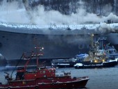 Пожар на российском авианосце Адмирал Кузнецов: число пострадавших возросло до 12 человек Пожар на российском авианосце Адмирал Кузнецов: число пострадавших возросло до 12 человек