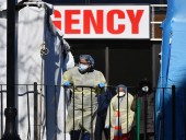 Пандемия коронавируса: в Нью-Йорке небоскреб Эмпайр-стейт-билдинг мигает как скорая для поддержки врачей и горожан Пандемия коронавируса: в Нью-Йорке небоскреб Эмпайр-стейт-билдинг мигает как скорая для поддержки врачей и горожан