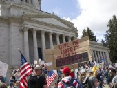 СМИ назвали организаторов акций протеста в США против самоизоляции СМИ назвали организаторов акций протеста в США против самоизоляции