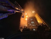 Крупный пожар в Южной Корее: горит 33-этажный дом Крупный пожар в Южной Корее: горит 33-этажный дом