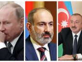 Путин поговорил с Пашиняном и Алиевым о Нагорном Карабахе Путин поговорил с Пашиняном и Алиевым о Нагорном Карабахе
