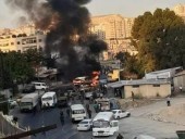 В результате взрыва военного автобуса в Дамаске погиб водитель и ранены еще три человека