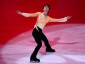 Олимпийский чемпион Юдзуру Ханю на тренировке исполнил четверной аксель. На турнирах его не выполняли ни разу Олимпийский чемпион Юдзуру Ханю на тренировке исполнил четверной аксель. На турнирах его не выполняли ни разу