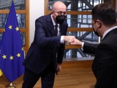 Зеленский в Брюсселе уже встретился с главой Евросовета: поговорил о российской эскалации Зеленский в Брюсселе уже встретился с главой Евросовета: поговорил о российской эскалации