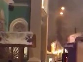 В Москве на территории Богоявленского собора вспыхнул пожар